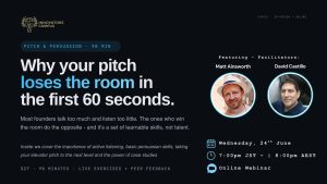 Why Your Pitch Loses the Room in the First 60 Seconds